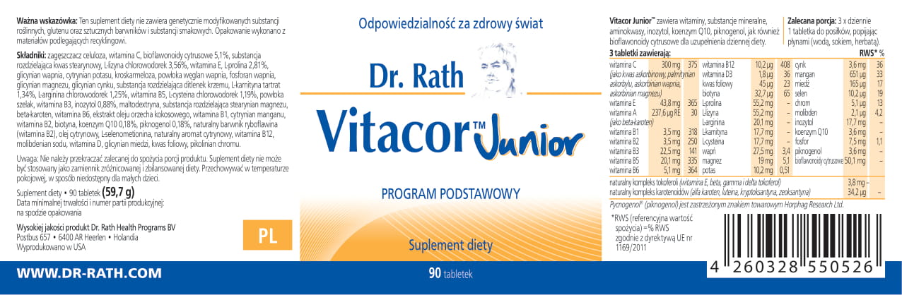 021 PL   Vitacor Junior   Etykieta produktu 1
